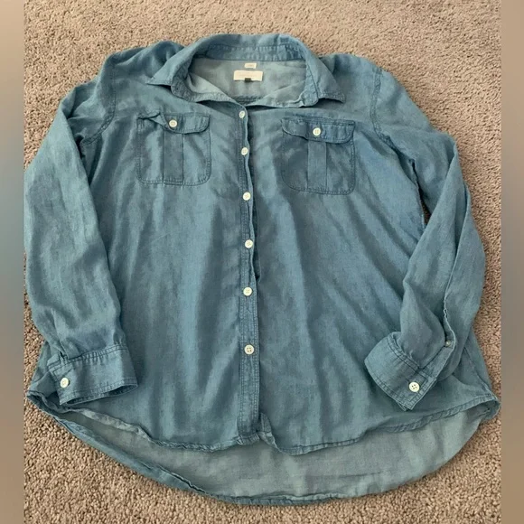 Ann Taylor Loft the softened shirt Large - Picture 1 of 4